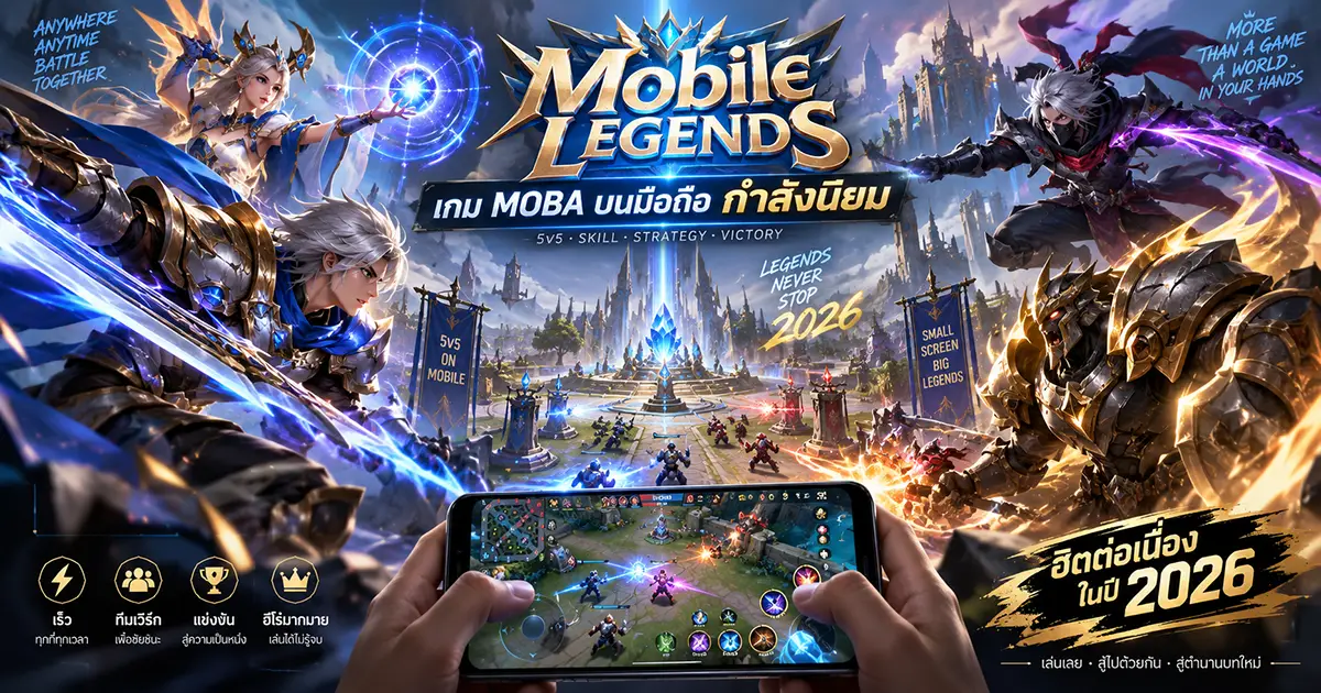 Mobile Legends เกม MOBA เล่นบนมือถือ กำลังนิยม