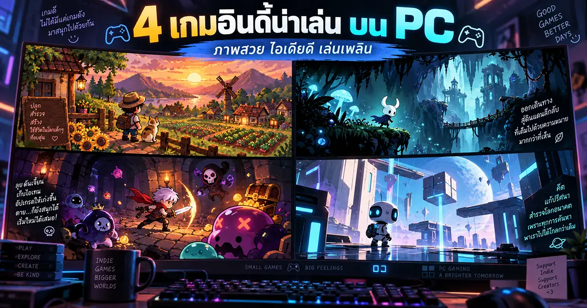 4 เกม Indie น่าเล่นบน PC สำหรับคนที่อยากค้นพบเกมนอกกระแส