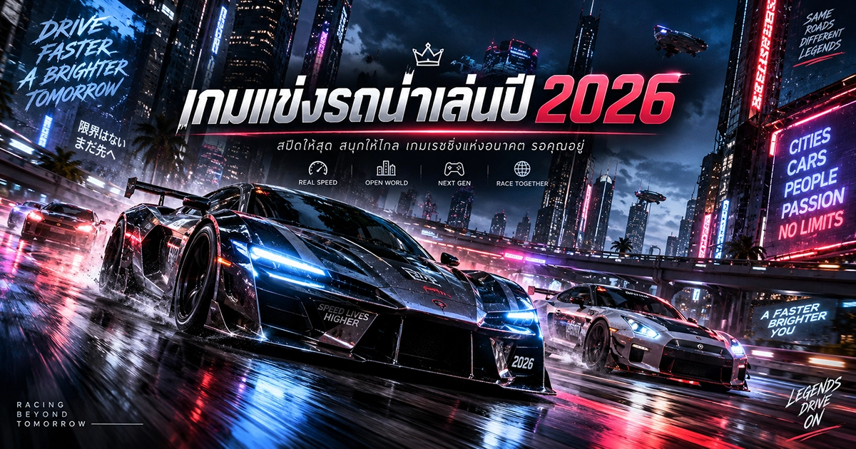 เกมรถแข่ง บน pc น่าเล่นปี 2026