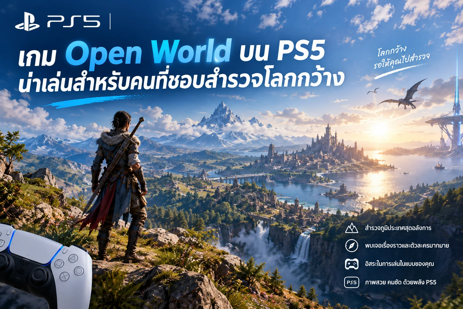 เกม Open World บน PS5 น่าเล่นสำหรับคนที่ชอบสำรวจโลกกว้าง
