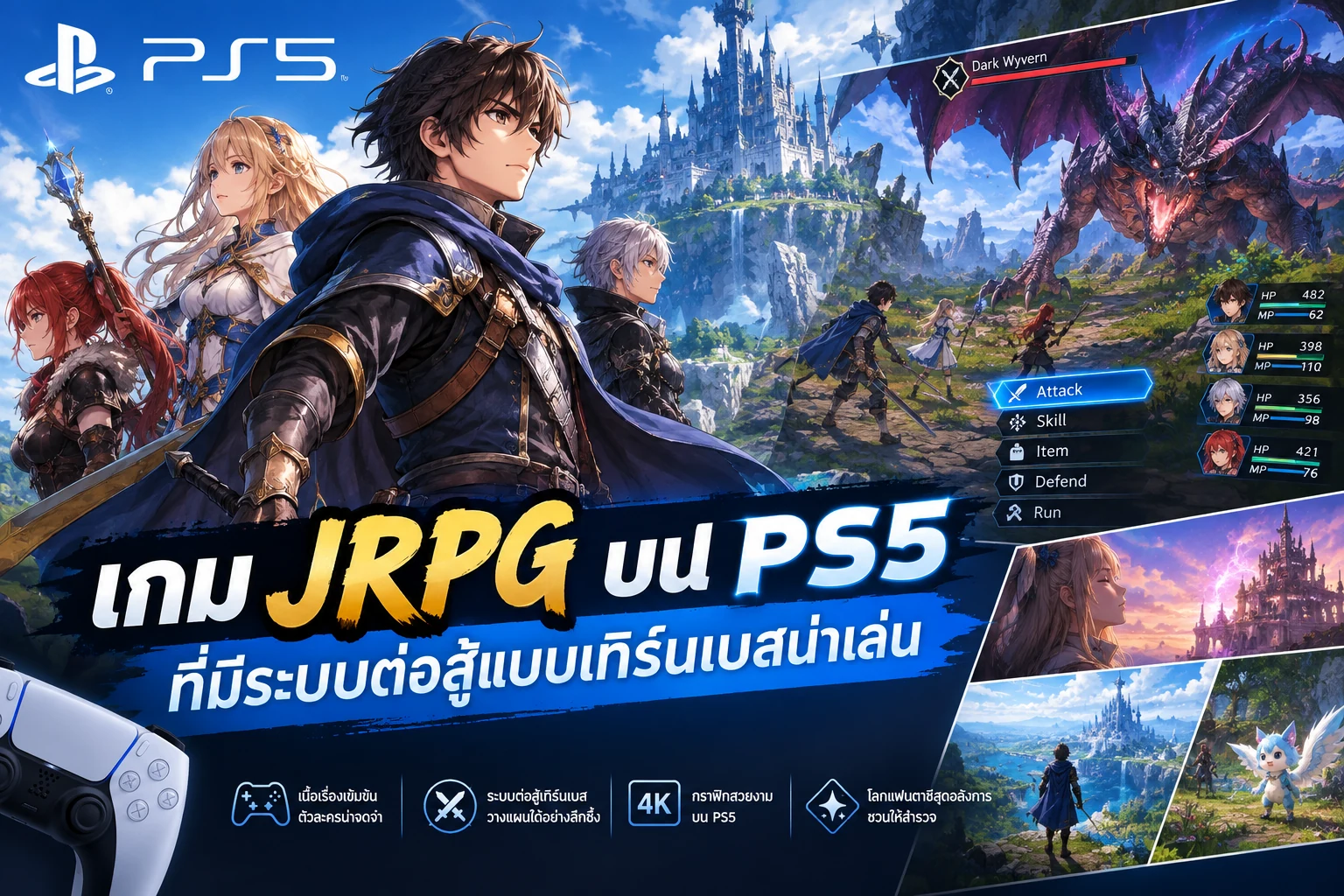 เกม JRPG บน PS5 ที่มีระบบต่อสู้แบบเทิร์นเบสน่าเล่น