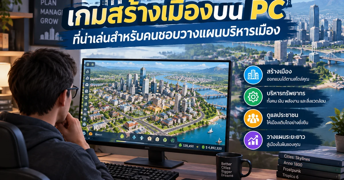 เกมสร้างเมืองบน PC ที่น่าเล่นสำหรับคนชอบวางแผนบริหารเมือง