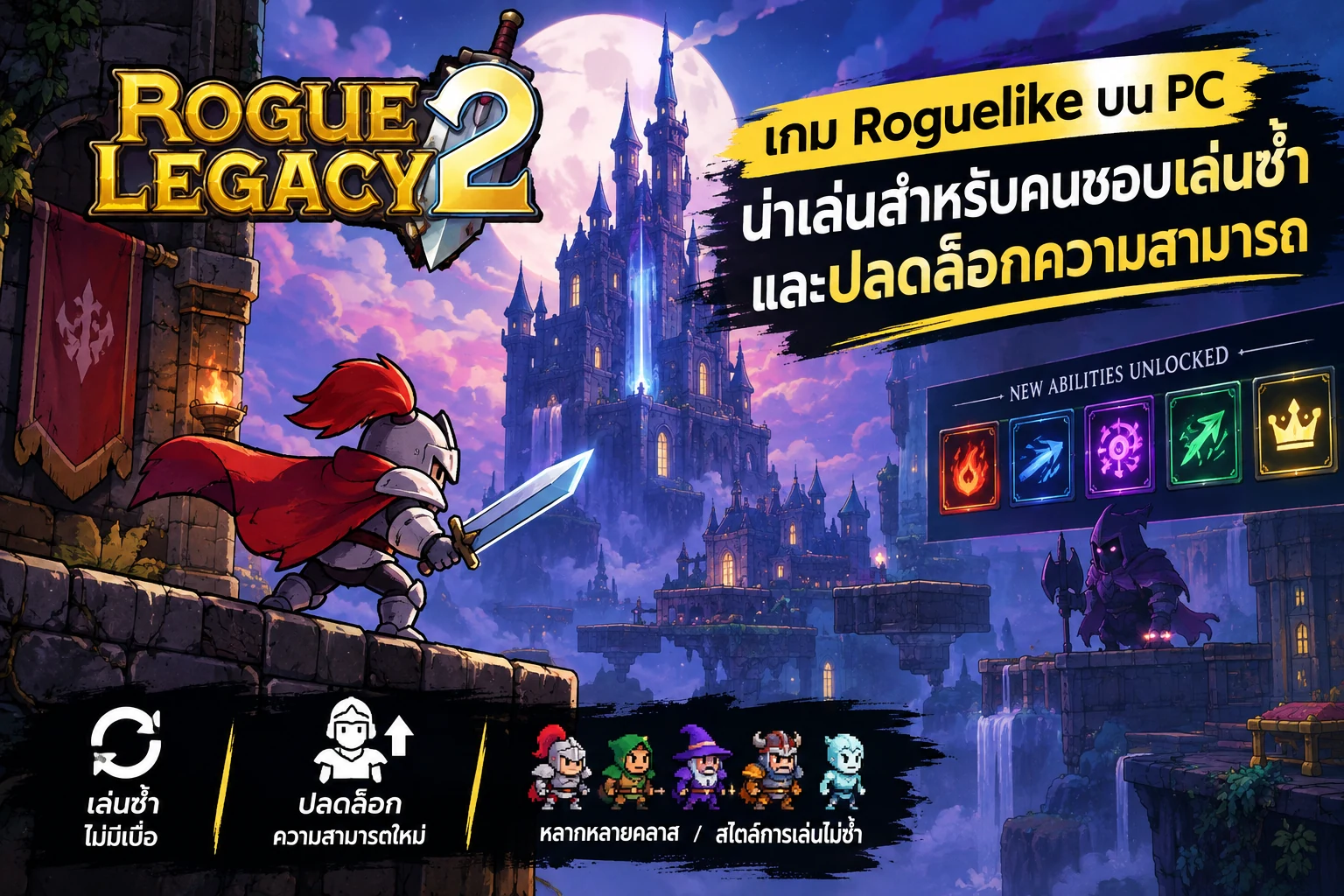 เกม Roguelike บน PC น่าเล่นสำหรับคนชอบเล่นซ้ำและปลดล็อกความสามารถ